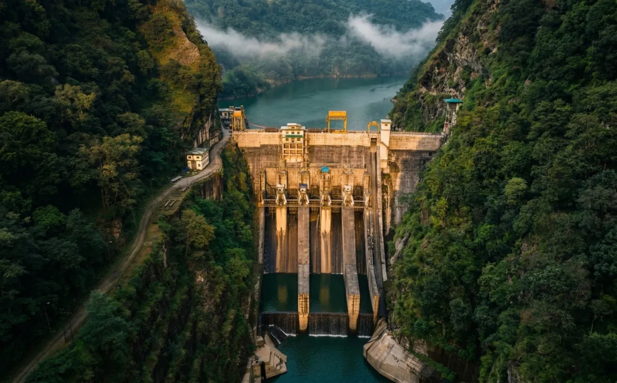 Tala Hydroelectric Project 1020 MW gravity dam in Bhutan: concrete technology consulting, cement optimization, and quality control on the Wangchu River